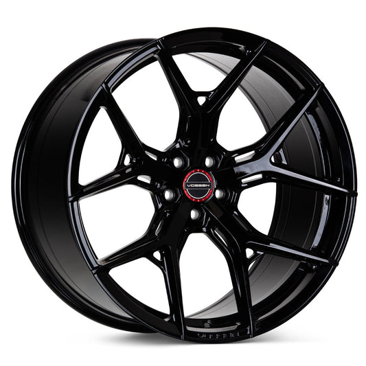 20" Vossen HF5 Black 20x9 21x12 Concave Wheels Rims Fits Chevrolet Corvette C8