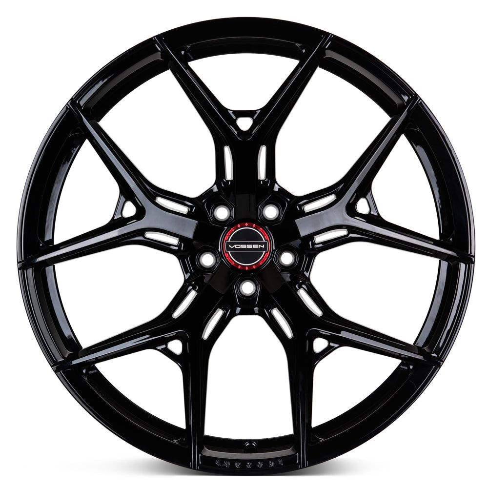 20" Vossen HF5 Black 20x9 21x12 Concave Wheels Rims Fits Chevrolet Corvette C8