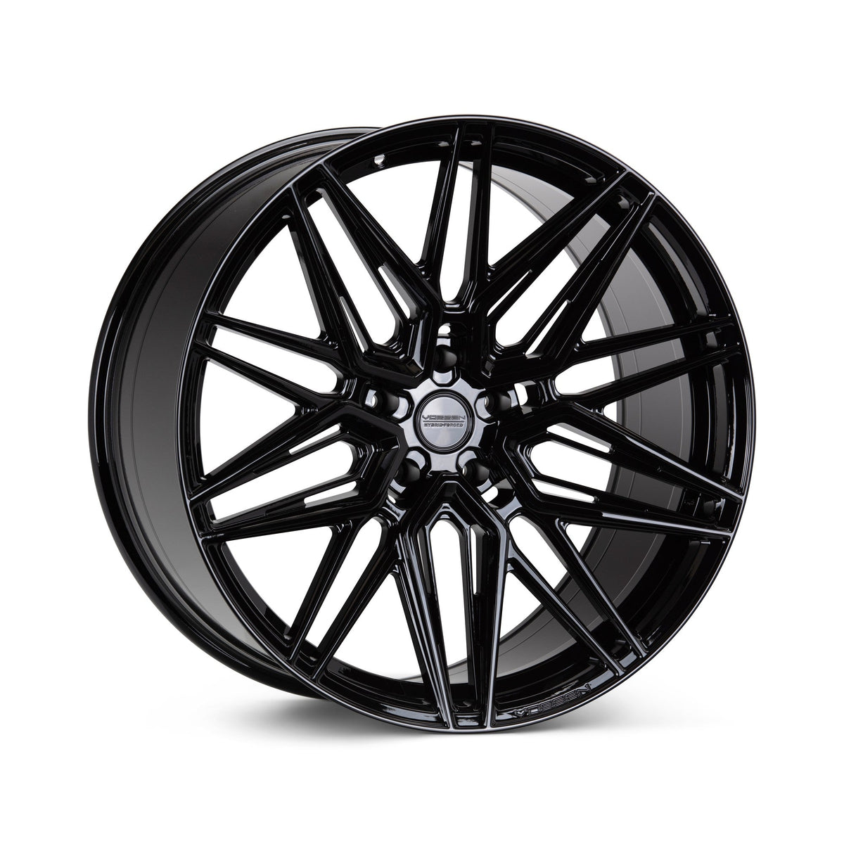 19/20" Vossen HF7 Gloss Black 19x8.5 20x11 Wheels Fits Chevrolet C8 Corvette