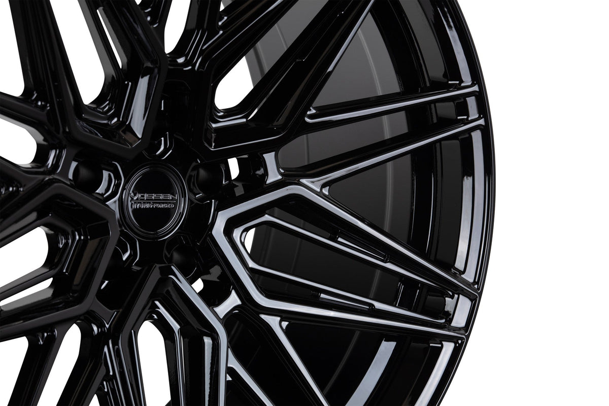 19/20" Vossen HF7 Gloss Black 19x8.5 20x11 Wheels Fits Chevrolet C8 Corvette