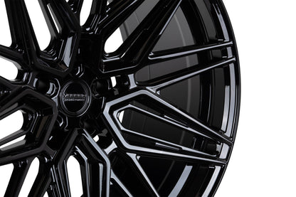 19/20" Vossen HF7 Gloss Black 19x8.5 20x11 Wheels Fits Chevrolet C8 Corvette