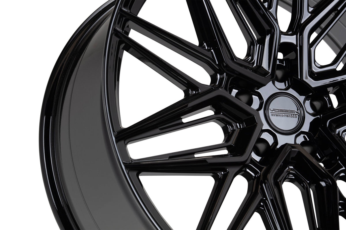 19/20" Vossen HF7 Gloss Black 19x8.5 20x11 Wheels Fits Chevrolet C8 Corvette