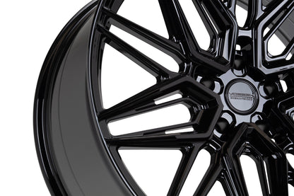 19/20" Vossen HF7 Gloss Black 19x8.5 20x11 Wheels Fits Chevrolet C8 Corvette