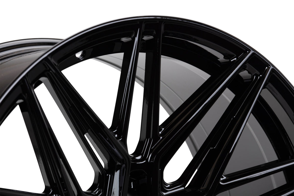 19/20" Vossen HF7 Gloss Black 19x8.5 20x11 Wheels Fits Chevrolet C8 Corvette