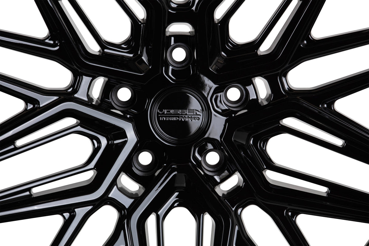 19/20" Vossen HF7 Gloss Black 19x8.5 20x11 Wheels Fits Chevrolet C8 Corvette