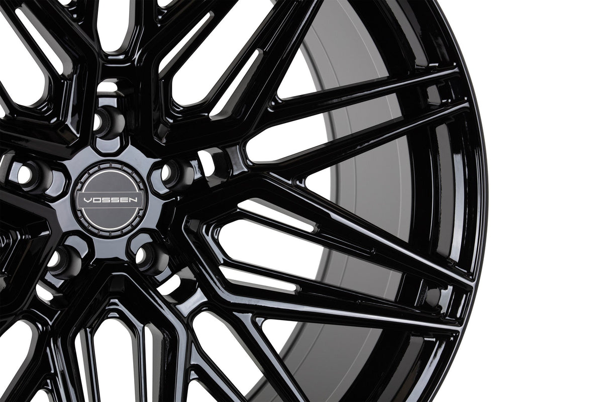 19/20" Vossen HF7 Gloss Black 19x8.5 20x11 Wheels Fits Chevrolet C8 Corvette