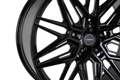 19/20" Vossen HF7 Gloss Black 19x8.5 20x11 Wheels Fits Chevrolet C8 Corvette