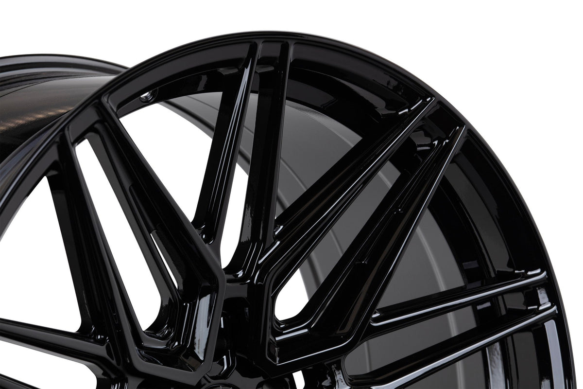 19/20" Vossen HF7 Gloss Black 19x8.5 20x11 Wheels Fits Chevrolet C8 Corvette