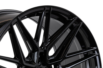 19/20" Vossen HF7 Gloss Black 19x8.5 20x11 Wheels Fits Chevrolet C8 Corvette