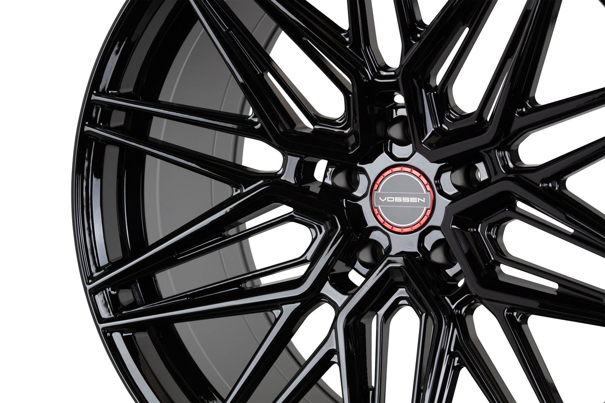 19/20" Vossen HF7 Gloss Black 19x8.5 20x11 Wheels Fits Chevrolet C8 Corvette