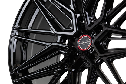 19/20" Vossen HF7 Gloss Black 19x8.5 20x11 Wheels Fits Chevrolet C8 Corvette