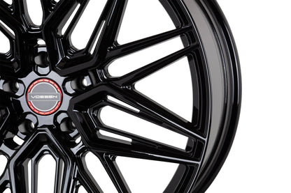 19/20" Vossen HF7 Gloss Black 19x8.5 20x11 Wheels Fits Chevrolet C8 Corvette