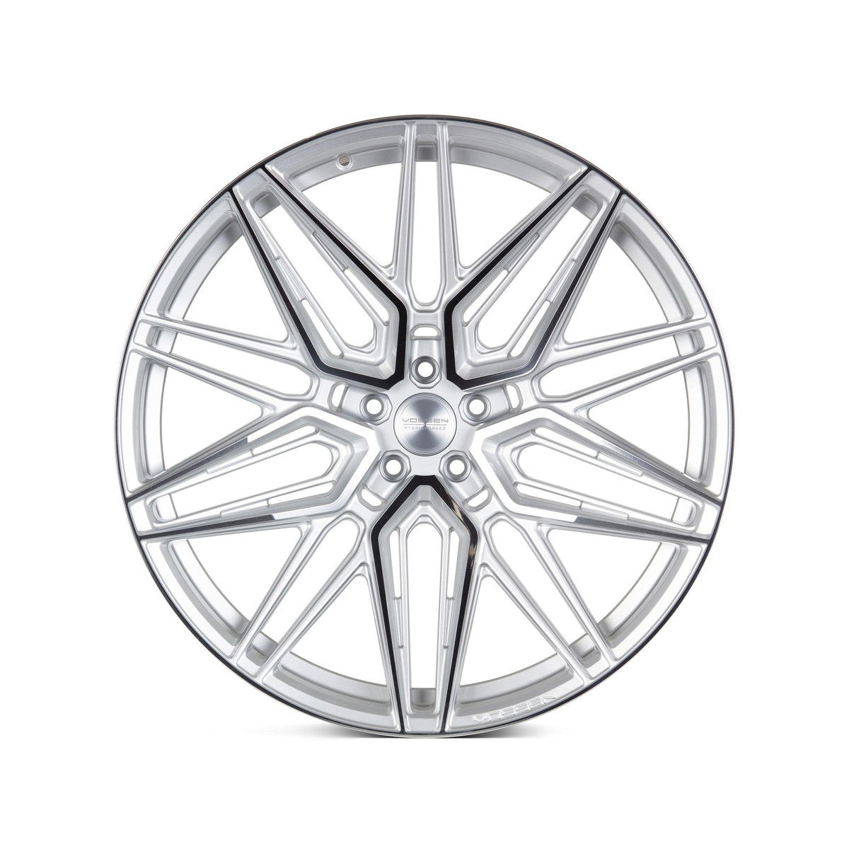 19/20" Vossen HF7 Silver Polished 19x8.5 20x11 Wheels Fits Chevrolet C8 Corvette