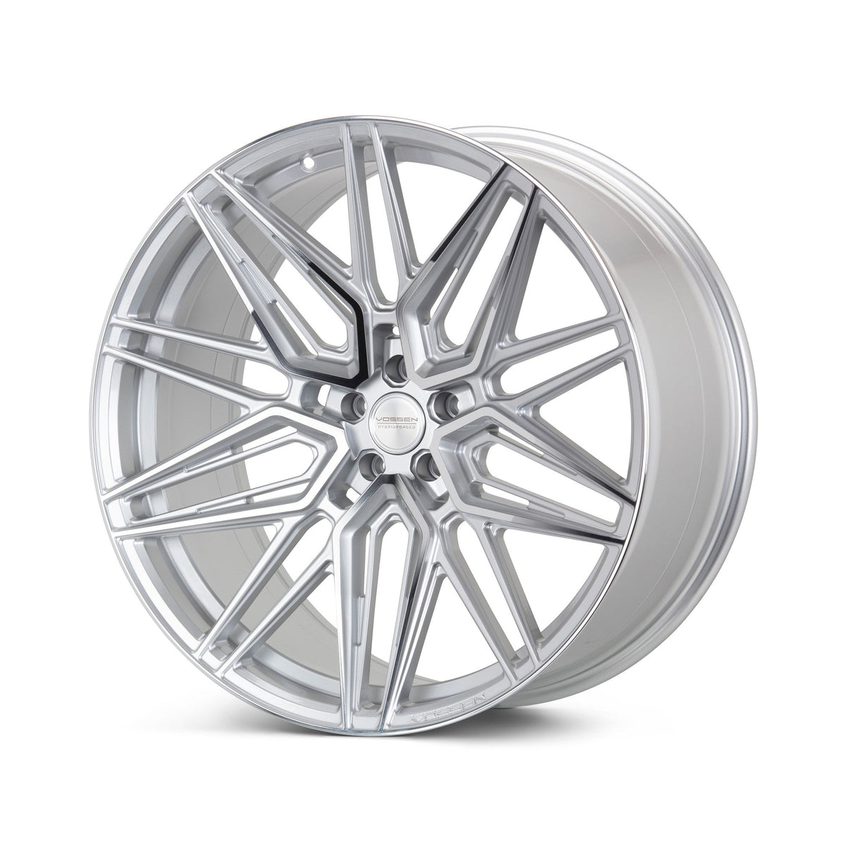 19/20" Vossen HF7 Silver Polished 19x8.5 20x11 Wheels Fits Chevrolet C8 Corvette