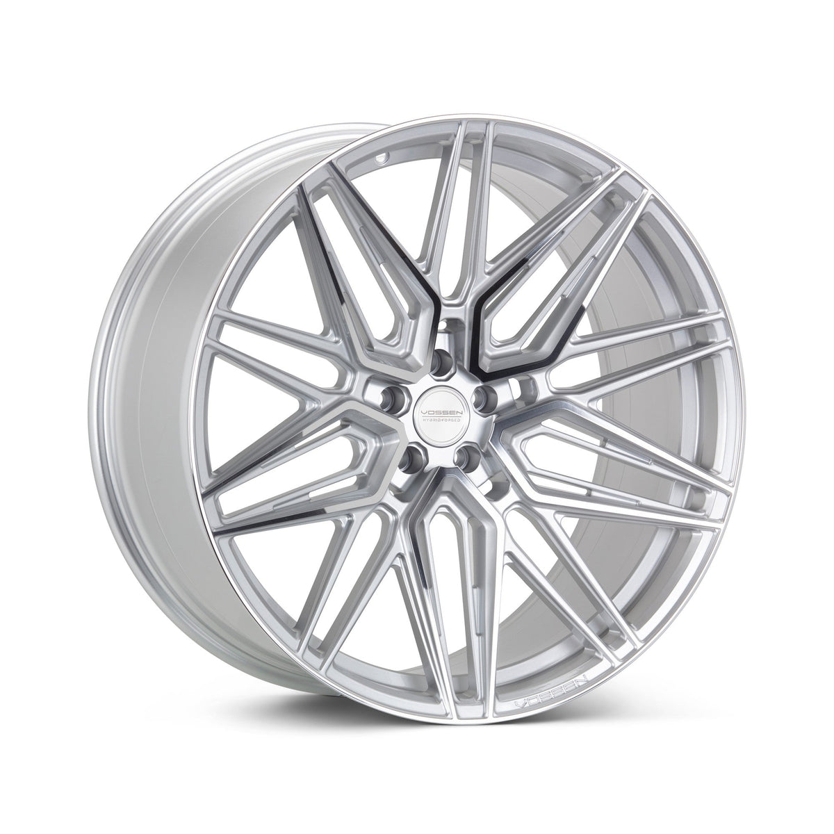 19/20" Vossen HF7 Silver Polished 19x8.5 20x11 Wheels Fits Chevrolet C8 Corvette