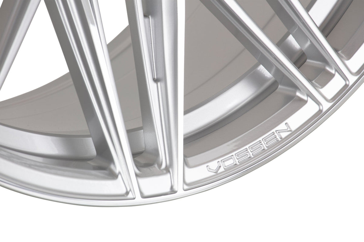 19/20" Vossen HF7 Silver Polished 19x8.5 20x11 Wheels Fits Chevrolet C8 Corvette