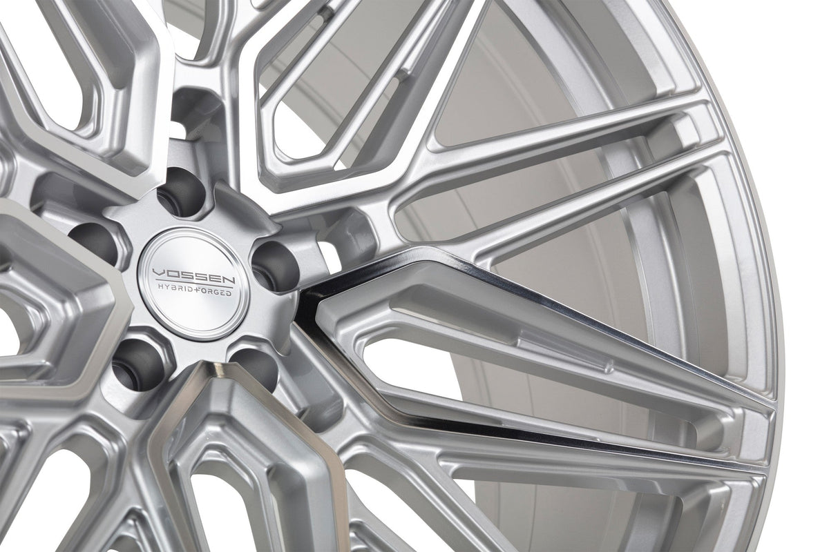 19/20" Vossen HF7 Silver Polished 19x8.5 20x11 Wheels Fits Chevrolet C8 Corvette