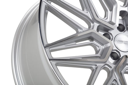19/20" Vossen HF7 Silver Polished 19x8.5 20x11 Wheels Fits Chevrolet C8 Corvette