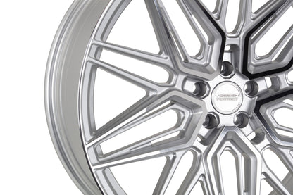 19/20" Vossen HF7 Silver Polished 19x8.5 20x11 Wheels Fits Chevrolet C8 Corvette