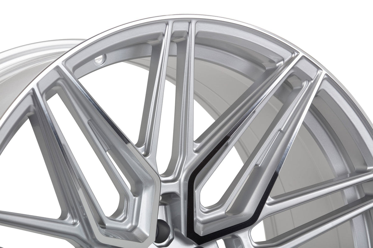 19/20" Vossen HF7 Silver Polished 19x8.5 20x11 Wheels Fits Chevrolet C8 Corvette