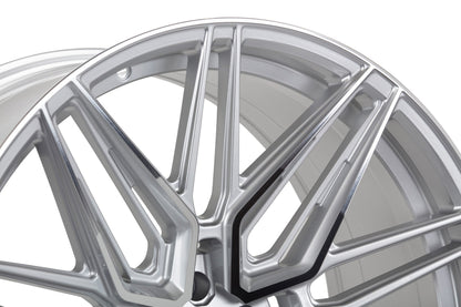 19/20" Vossen HF7 Silver Polished 19x8.5 20x11 Wheels Fits Chevrolet C8 Corvette