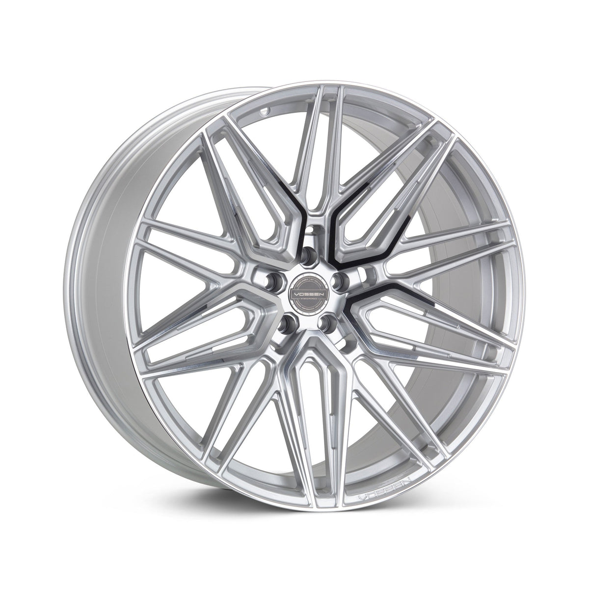 19/20" Vossen HF7 Silver Polished 19x8.5 20x11 Wheels Fits Chevrolet C8 Corvette