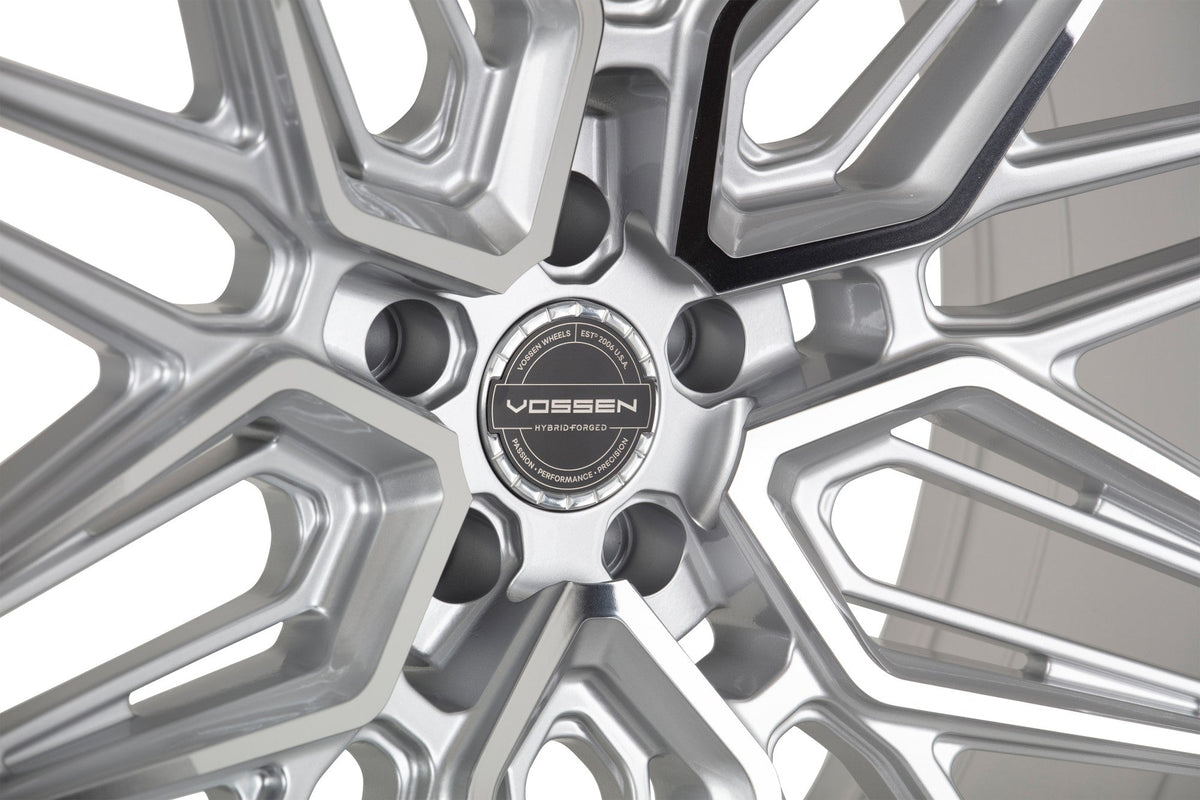 19/20" Vossen HF7 Silver Polished 19x8.5 20x11 Wheels Fits Chevrolet C8 Corvette