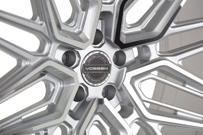 19/20" Vossen HF7 Silver Polished 19x8.5 20x11 Wheels Fits Chevrolet C8 Corvette