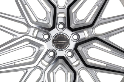 19/20" Vossen HF7 Silver Polished 19x8.5 20x11 Wheels Fits Chevrolet C8 Corvette