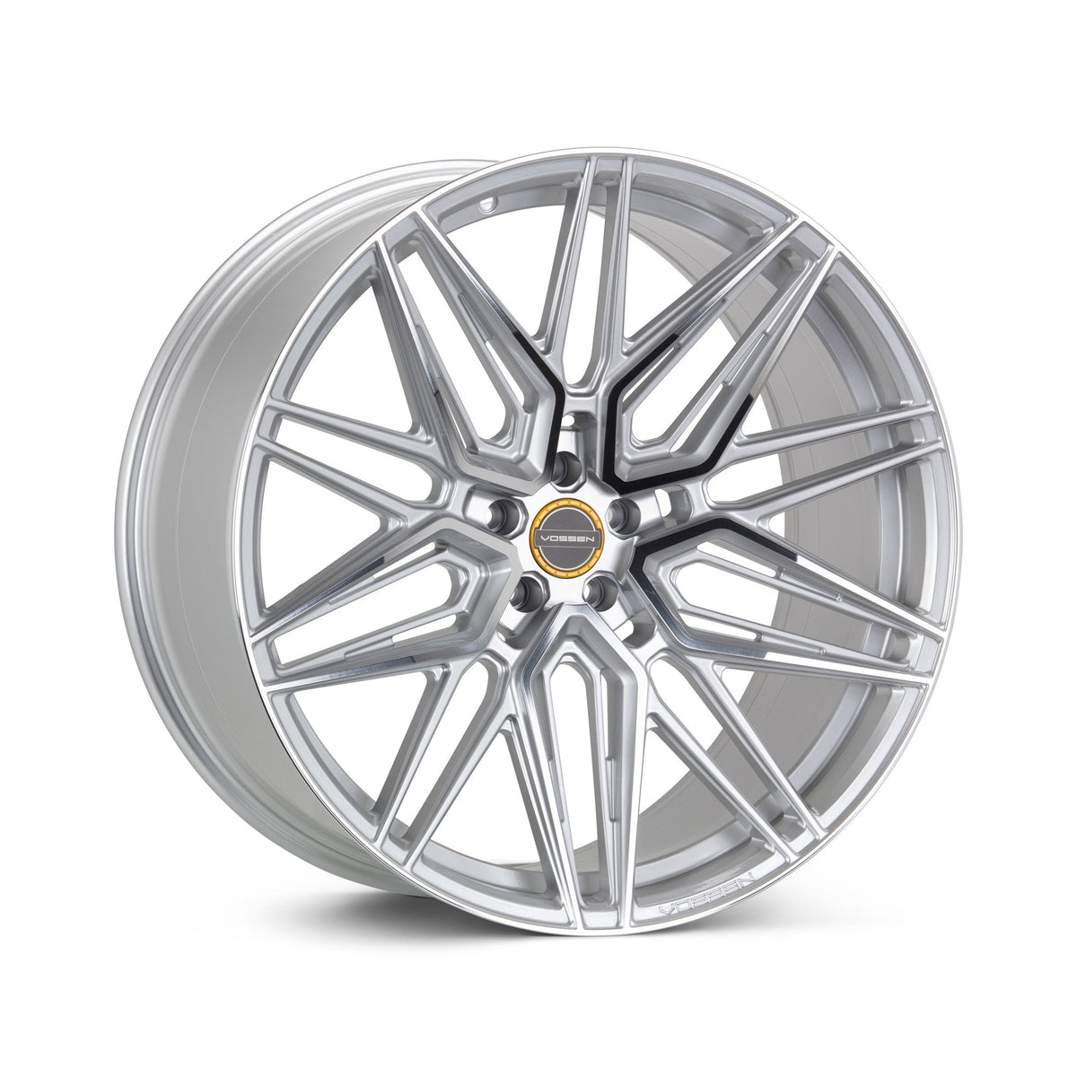 19/20" Vossen HF7 Silver Polished 19x8.5 20x11 Wheels Fits Chevrolet C8 Corvette