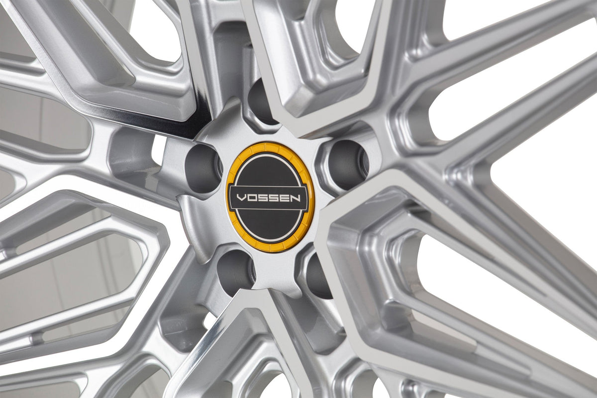 19/20" Vossen HF7 Silver Polished 19x8.5 20x11 Wheels Fits Chevrolet C8 Corvette