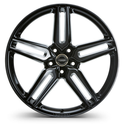 20" Vossen HF1 Black 20x9 21x12 Concave Wheels Rims Fits Chevrolet Corvette C8