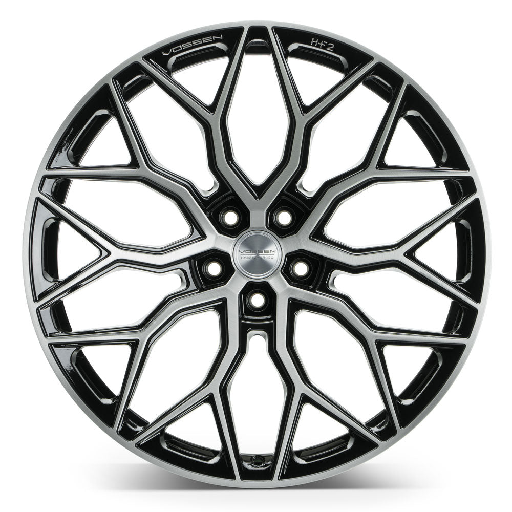 20" Vossen HF2 Black 20x9 21x12 Concave Wheels Rims Fits Chevrolet Corvette C8