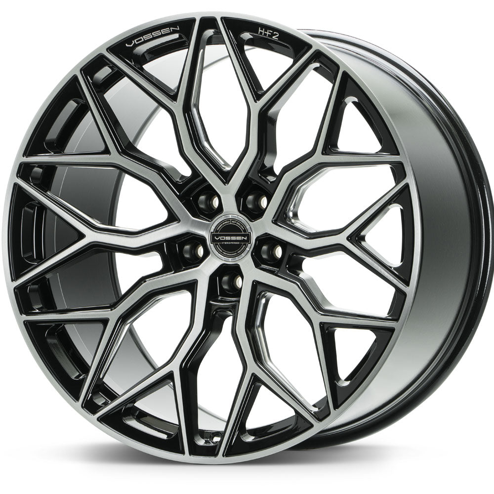 20" Vossen HF2 Black 20x9 21x12 Concave Wheels Rims Fits Chevrolet Corvette C8