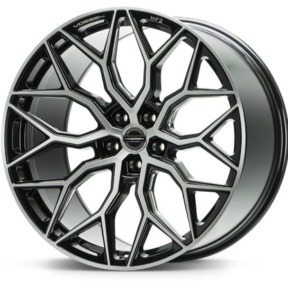 20" Vossen HF2 Black 20x9 21x12 Concave Wheels Rims Fits Chevrolet Corvette C8