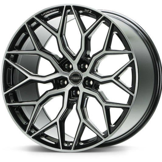20" Vossen HF2 Black 20x9 21x12 Concave Wheels Rims Fits Chevrolet Corvette C8