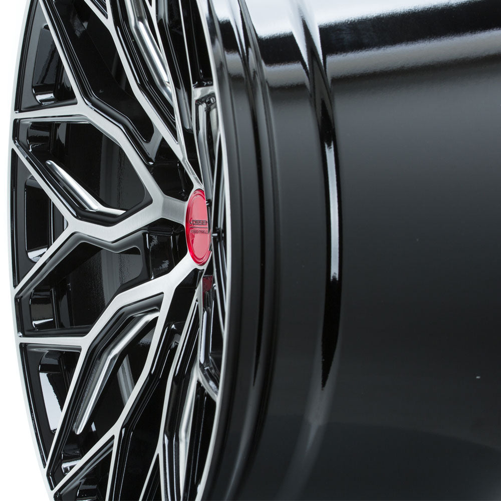 20" Vossen HF2 Black 20x9 21x12 Concave Wheels Rims Fits Chevrolet Corvette C8