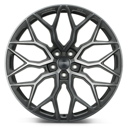20" Vossen HF2 Grey 20x9 21x12 Concave Wheels Rims Fits Chevrolet Corvette C8