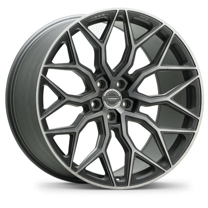 20" Vossen HF2 Grey 20x9 21x12 Concave Wheels Rims Fits Chevrolet Corvette C8