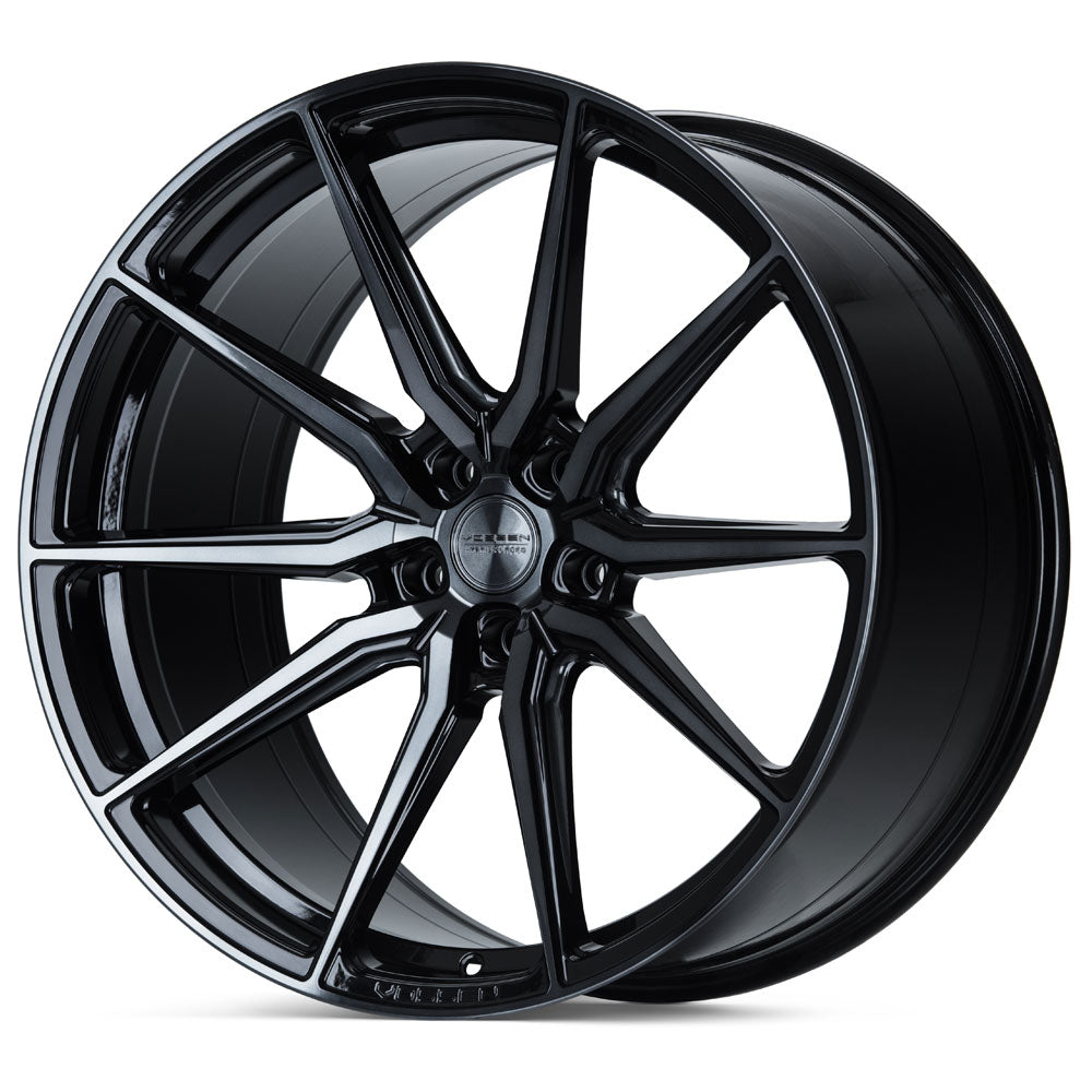 19" Vossen HF3 Black 19x8.5 20X11 Concave Wheels Rims Fits Chevrolet Corvette C8