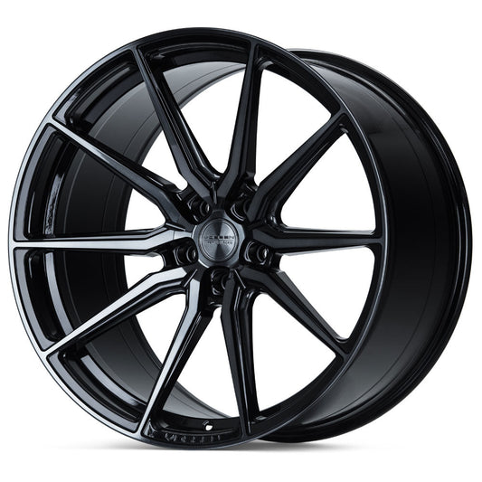 19" Vossen HF3 Black 19x8.5 20X11 Concave Wheels Rims Fits Chevrolet Corvette C8