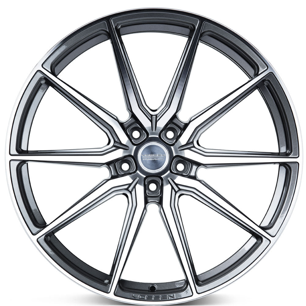 20" Vossen HF3 Grey 20x9 21x12 Concave Wheels Rims Fits Chevrolet Corvette C8