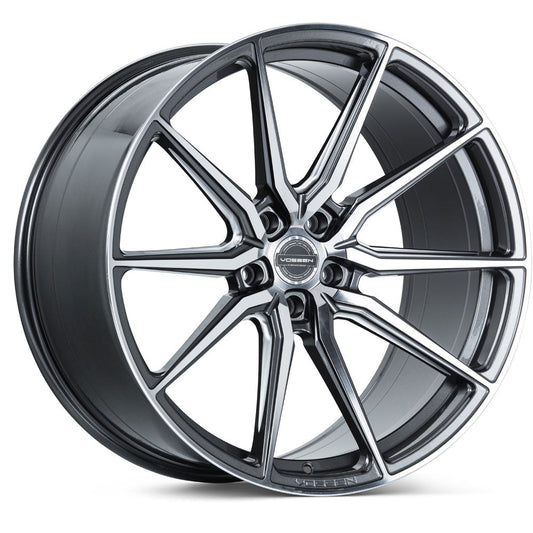 20" Vossen HF3 Grey 20x9 21x12 Concave Wheels Rims Fits Chevrolet Corvette C8