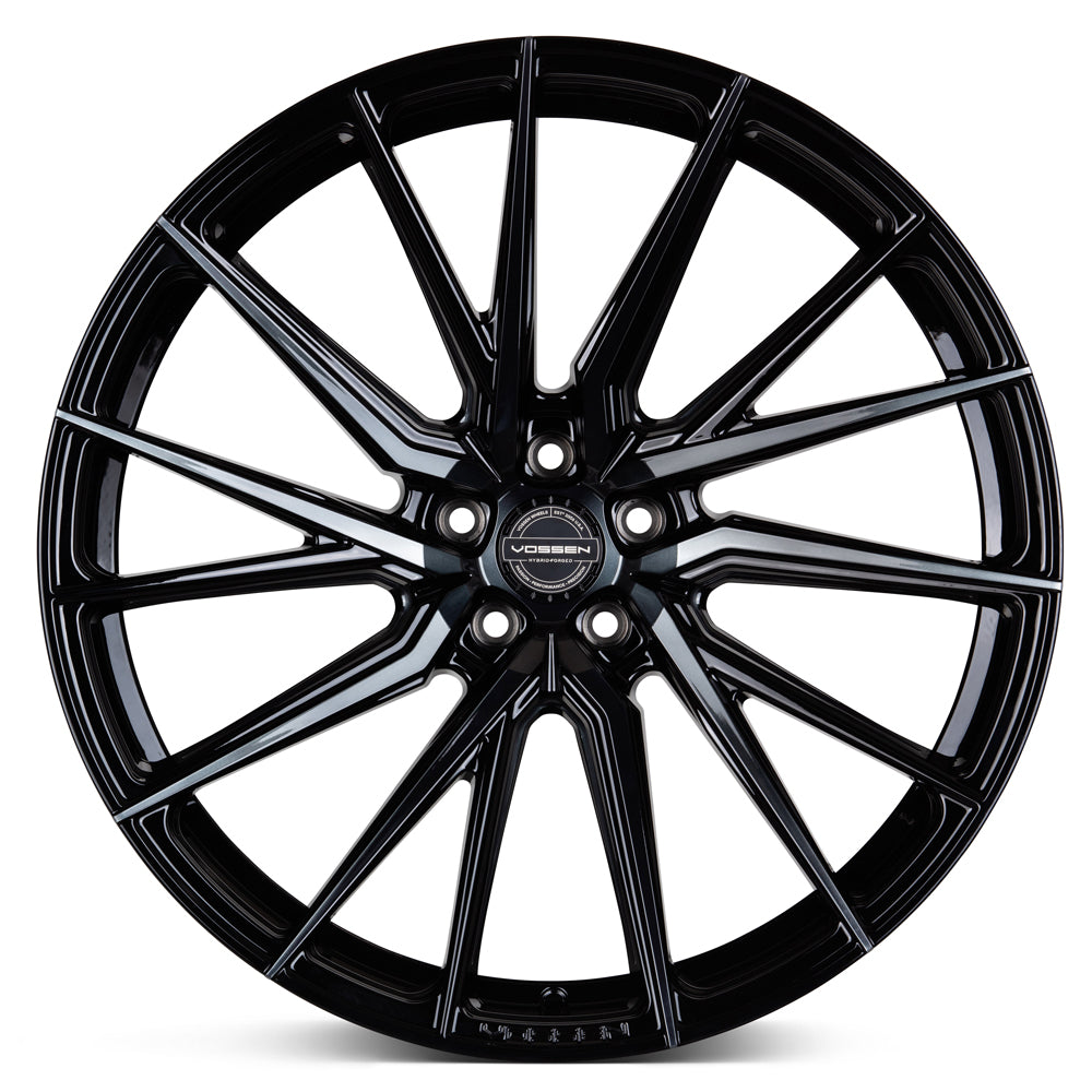 19" Vossen HF4T Black 19x8.5 20X11 Concave Wheels Rims Fit Chevrolet Corvette C8