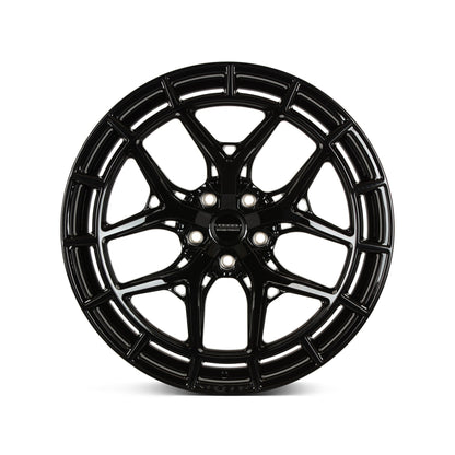 19/20" Vossen HFX1 Gloss Black 19x8.5 20x11 Wheels Fits Chevrolet C8 Corvette