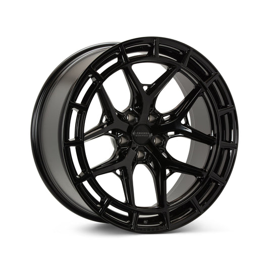 19/20" Vossen HFX1 Gloss Black 19x8.5 20x11 Wheels Fits Chevrolet C8 Corvette