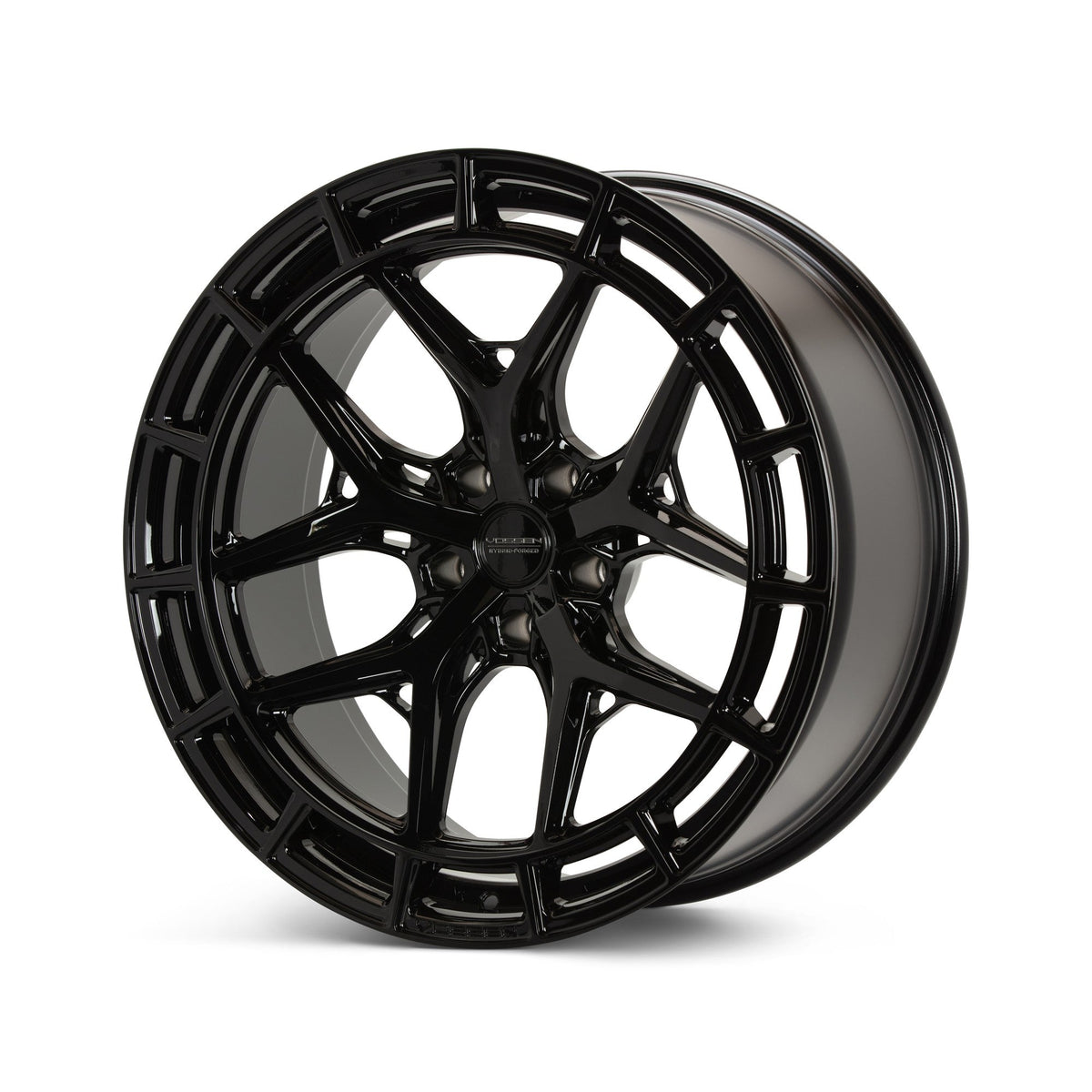 19/20" Vossen HFX1 Gloss Black 19x8.5 20x11 Wheels Fits Chevrolet C8 Corvette