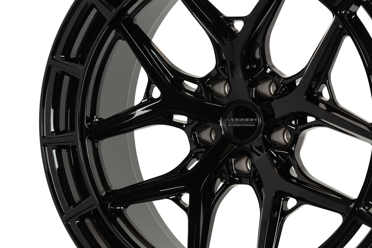 19/20" Vossen HFX1 Gloss Black 19x8.5 20x11 Wheels Fits Chevrolet C8 Corvette