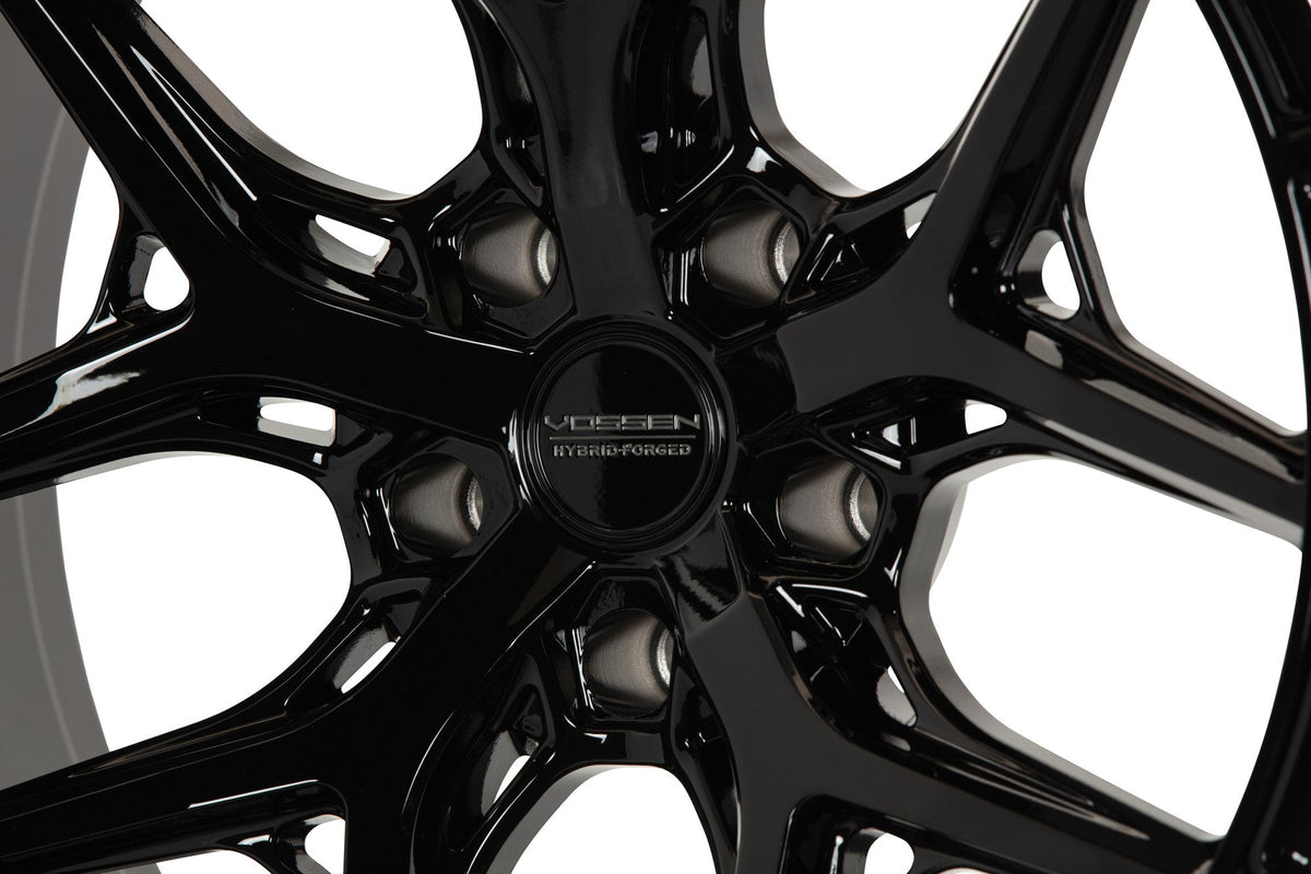 19/20" Vossen HFX1 Gloss Black 19x8.5 20x11 Wheels Fits Chevrolet C8 Corvette