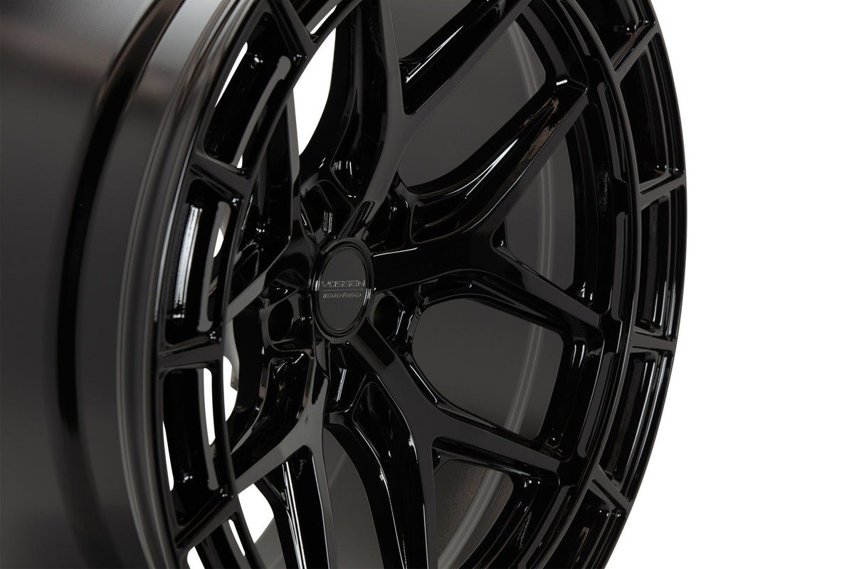 19/20" Vossen HFX1 Gloss Black 19x8.5 20x11 Wheels Fits Chevrolet C8 Corvette